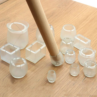 8/16Pcs/Lot Table Chair Leg Mat Silicone Non-slip Table Chair Leg Caps Foot Protection Bottom Cover Pads Wood Floor Protectors