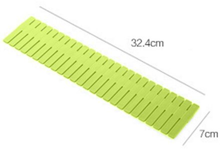 8/16Pcs Praktische Lade Divider Regeling Ruimtebesparend Platen Duurzaam Diy Huishoudelijke Opslag Planken Partitie Boord groen 16stk
