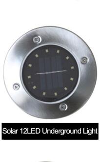 8/20LED Solar Power Grond Lichten Floor Decking Patio Outdoor Tuin Gazon Lamp Solar Leds Tuin Licht Waterdicht Solar lichten 12LEDS / wit