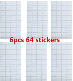 8-28-56-64pcs Kleine Rooster Verstelbare Transparante Plastic Opbergdoos Voor Diamant Mozaïek Gereedschapskist Speciale Vormige Bead Organizer 5stk 64 stickers