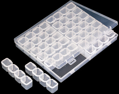 8/28/56 roosters Diamant Borduurwerk Accessoires diamant schilderij Dozen Kruissteek Gevallen Organizer 56 rooster wit