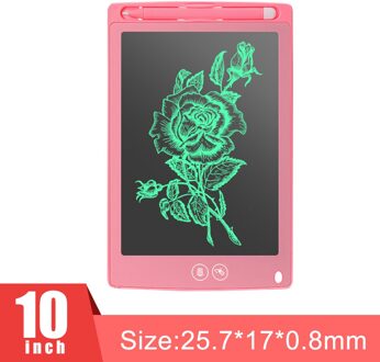 8.5/10/12 Inch Lcd Schrijven Tablet Gedeeltelijk Wissen Tekentafel Elektronische Dikke Pen Hoogtepunt Pads Digitale Tabletten 10 duim roze