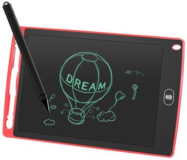 8.5 Inch Lcd Handschrift Boord Hoogtepunt Lcd Kinderen Tekentafel Elektronische Handgetekende Plaat Licht Energie Schoolbord rood