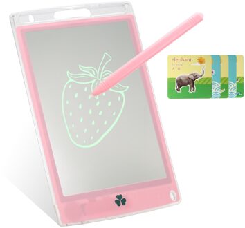 8.5 Inch Lcd Schrijven Tablet Semi-Transparante Scherm Elektronische Tekentafel Tracing Pad Met Stylus Pen Wissen & Lock knop Roze
