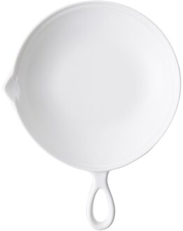 8.5 Inch Nordic Keramische Kleur Glazuur Huishouden Single Ear Bakken Disc wit