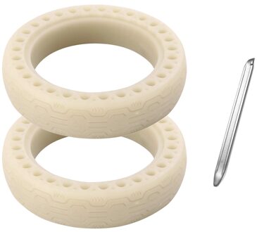 8.5 Inch Voor En Achter Fluorescerende Honingraat Rubber Effen Buis Zonder Buis 1 8 1/2 Voor xiaomi M365 Elektrische Scooter effen Ti