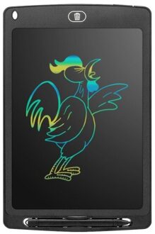 8.5Inch Elektronische Tekening Leren Board Lcd-scherm Kleurrijke Schrijven Tablet Grafische Tekening Tabletten Handschrift Pad Board + Pen zwart