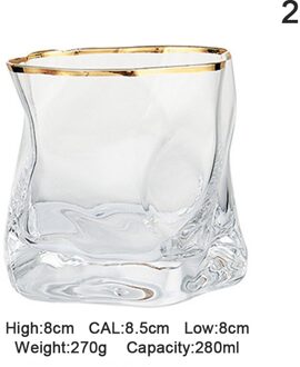 8*8.5Cm Japanse Whiskey Glazen Beker Wijn Cocktail Bril Crumple Papier Bar Rock Cup 2