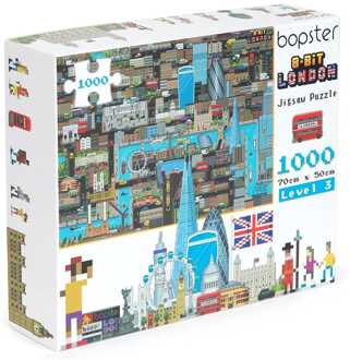 8-Bit Pixel Puzzle London Level 3 1000 Pieces