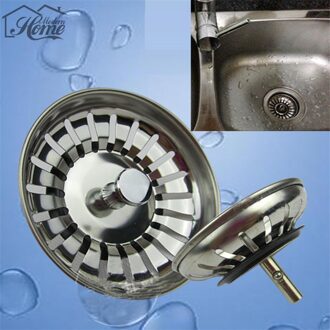 8 Cm 1Pcs Keuken Gootsteenzeefje Stopper Rvs Afval Plug Spoelbak Gat Filter Thuis Tool Fregadero Tapon Del filtro Suppply