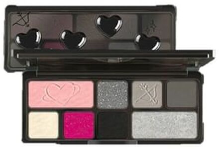 8 Colors Matte Eyeshadow Palette - Dark Black Swan Smokey #CR-501 Dark Black Swan Smokey