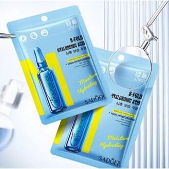 8 Fold Hyaluronic Acid Ampoule Facial Mask - 6 Types 4-Fold Ceramide - 25ml