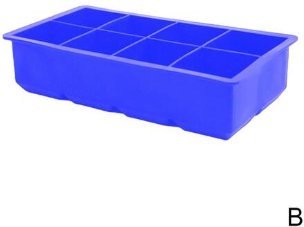 8 Grids Siliconen Ijs Lade Bal Maker Vorm Bevroren Mold Ice Cube Popsicle Maker Keuken Mallen Zwart blauw