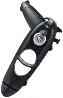 8 In 1 Multifunctionele Veiligheid Opener Rvs Veiligheid Side Cut Handleiding Kan Tin Jar Opener Keuken Gereedschap zwart