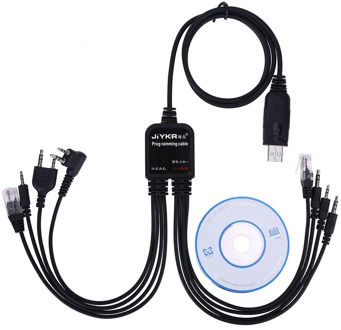8 in 1 USB Programming Cable for Baofeng Handheld Radios for MOTOROLA AXU4100 Kenwood TYT QYT multiple Radios