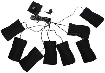 8-In-1 Verwarmde Pads Wandelen Heater Elektrische Verwarming Pads 3 Gear Kleding Verstelbare Verwarming Veilig Pad Warm kamp Jas Jas Vest