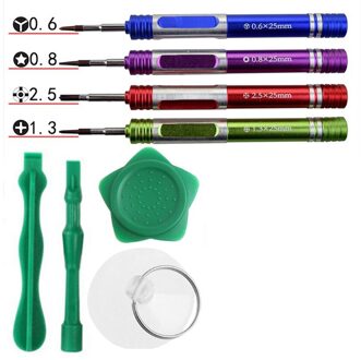 8 in1 open reparatie kit schroevendraaier set voor iPhone Plus Apple 7/8 mobiele verwijdering combinatie tool set 0.6/0.8 /2.5/1.3 S