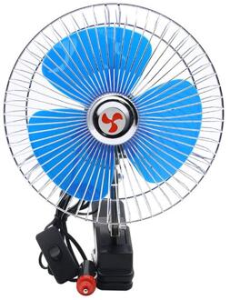 8 Inch 12V/24V Mini Elektrische Auto Fan Cooling Low Noise Zomer Auto Fan Draagbare Voertuig Vrachtwagen auto Oscillerende Koelventilator