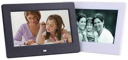 8 Inch Digitale Fotolijst X08E-Digitale Fotolijst met IPS Display Bewegingssensor USB en Sd-kaart Slots afstandsbediening zwart