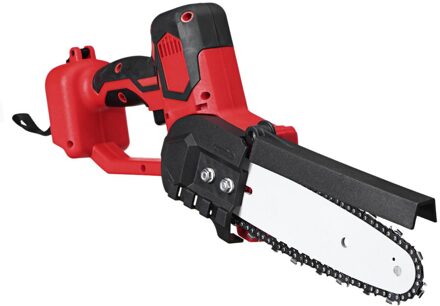 8 Inch Draadloze Kettingzaag Borstelloze Motor Gereedschap Elektrische Kettingzaag Tuin Houtbewerking Power Tools Voor 18V Makita Batterij Rood