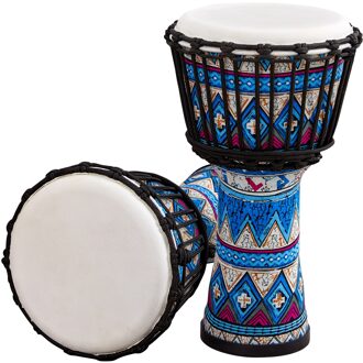 8 Inch Draagbare Afrikaanse Trommel Djembe Handtrommel Met Kleurrijke Art Patronen Percussie Muziekinstrument Type2