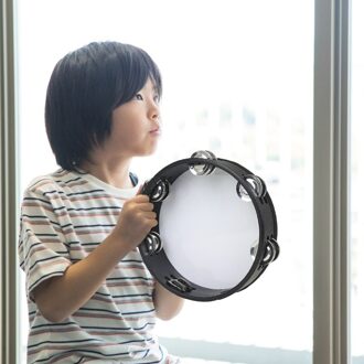 8 Inch Instrument Hand Drum Dubbele Rij Kleurrijke Tamboerijn Percussie Voor Kids Musical Plezierige Instrument Levert