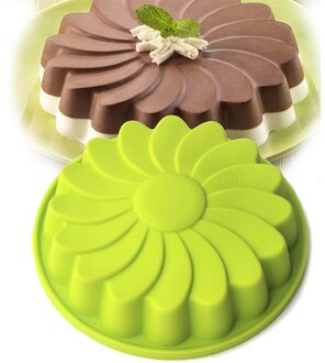 8 Inch Ronde Siliconen Cakevorm Oven Bakken Tools Chiffon Cakevorm (Kleuren Willekeurig)