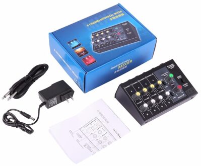 8 Kanaals Digitale Mixing Console Karaoke Universele Mixer Console Mono/Stereo Microfoon Mixer Console Aanpassen Panel