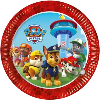 8 kartonnen bordjes Paw Patrol - Decoratie > Borden