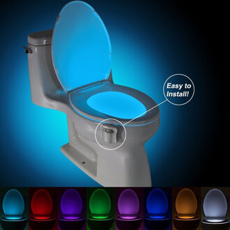 8 Kleur Auto-Sensing Wc Licht Wc Led Night Light Motion Sensor Smart Backlight Voor Toiletpot Badkamer Nachtlampje