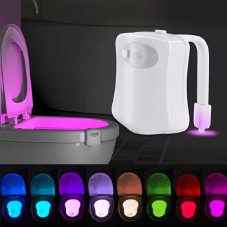 8 Kleur Backlight Voor Toiletpot Wc Toilet Seat Verlichting Met Motion Sensor Smart Badkamer Wc Nachtlampje Led Wc licht Generation
