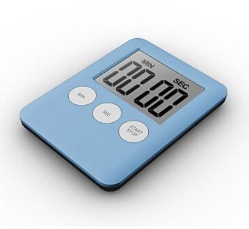 8 Kleuren Eenvoudige Vierkante Lcd Digital Koken Timer Student Leren Timer Keuken Bell Stopwatch Voor Keuken Bakken Countdown Blauw