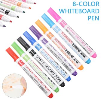 8 Kleuren Whiteboard Marker Pennen Set Uitwisbare Whiteboard Pen Kids Tekening Pennen Niet Giftig Kinderen Art Schrijven Supply