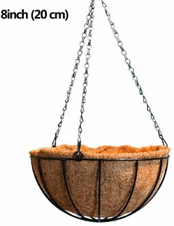 8 ''Kokospalm Bloempot Verticale Vergroening Opknoping Handig Tuin Pot Balkon Pp Ketting Opknoping Planters Bloempot Mand