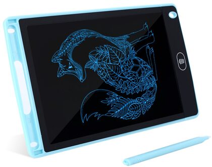 8 ''Lcd Schrijven Tablet Grafische Handschrift Tekening Pads Voor Memo Note Kalligrafie Graffiti Schilderij Cadeau Voor Kinderen En Studenten 8 duim blauw