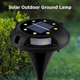 8 Leds Outdoor Ground Gazon Lamp Nachtlampje Tuin Road Trappen Decoratie Verlichting Solar Bolderarmatuur Led Solar Stok Lichten
