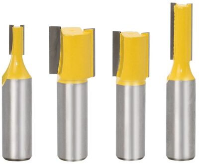 8 Mm Schacht Trimmen Carve Router Bit Houtbewerker Tools T-Slot Hout Dubbele Randen Straight Blade Carbide End molen