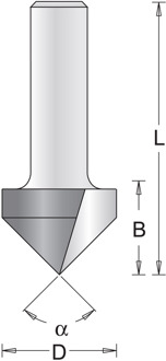 8 Mm V-Groeffrees12.7X47X60