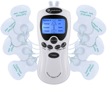 8 Modes TENS Body Massager Electrode Pulse Muscle Stimulation Treatment EMS Therapy Device Digital Acupuncture Relax Pain Relief