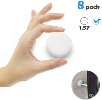 8 Pack Deurstopper Muur 1.57 Inch Ronde Zachte Rubber Deur Stop Silicon Wall Protector Zelfklevende Deur Bumper