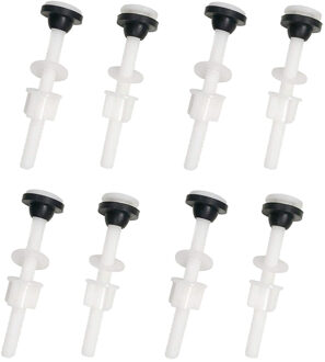 8 Pack Toilet Tank Plastic Bouten M10 Tank Om Kom Badkamer Wc Reparatie Kits Montage Schroeven En Seal Set Pan hoofd Bouten
