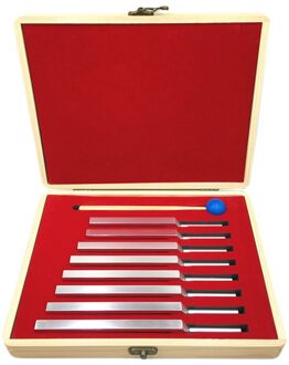 8 Packs Duurzaam 256-512Hz Stemvork Met Hamer Bal Set Voor Meditatie