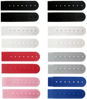 8 Pairs Kleurrijke Snapback Hoeden Vervanging Strap - 6 Kleuren Plastic Fastener Hoed Extender Snap blauw 1 paar