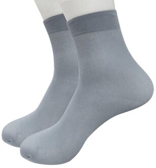 8 Paren/partij Mannen Business Sokken Voor Man Herfst Winter Zwarte Sokken Mannelijke Witte Casual Sokken # L5 Grijs