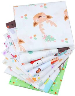 8 Pc Diy 40*50 Cm Mix Kleur Bloemen Patroon 100% Katoen Pur Uitgesneden Patchwork Stof Bundel Naaien quilten Ambachten Voor Handgemaakte # T2G wit