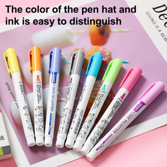 8 Pcs Double Line Contour Pen Color Marker Pen Student Marker Stationery Set I88 #1