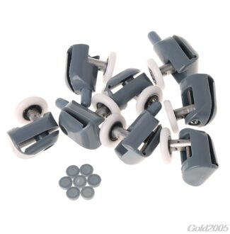8 Pcs Enkele Douche Deur Rollers Lopers Wielen Katrollen Radio 25 Mm Diameter Thuis Badkamer Vervangende Onderdelen G25 Rental &