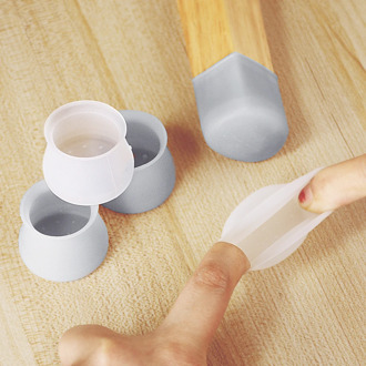 8 Pcs/Lot Table Chair Leg Mat Silicone Non-slip Table Chair Leg Caps Foot Protection Bottom Cover Pads Wood Floor Protectors
