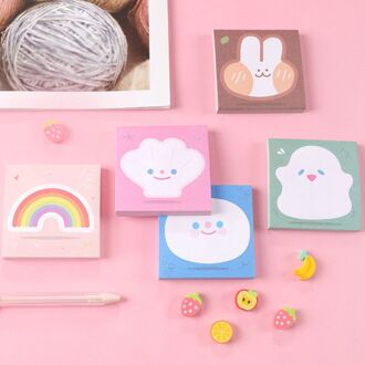8 Pcs Memo Pad Planner Sticky Notes Sticker Schema Student Kawaii Briefpapier