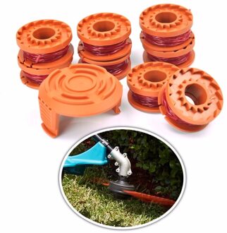 8 Pcs Nylon Gazon Trimmer Line Cord Wire String Met 1 Cover 1.65 Mm * 3 M Gras Strimmer Lijn voor Worx Grasmaaier Gras Cutter